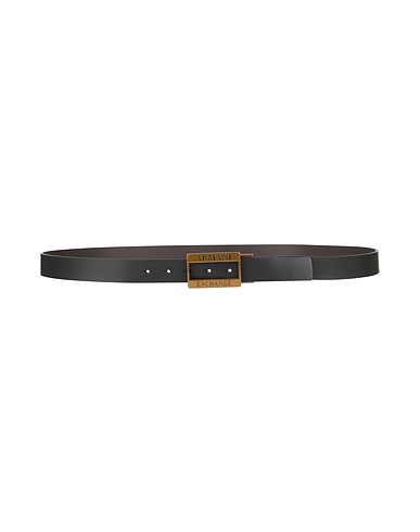 ARMANI EXCHANGE Ledergürtel Schwarz 100% Rindsleder, Recyceltes Leder