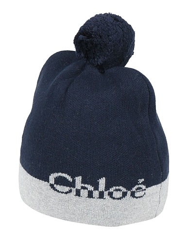 CHLOÉ Hat Midnight blue 90% Cotton, 10% Wool