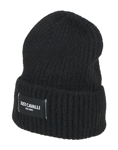 JUST CAVALLI Cappello Nero 53% Poliestere, 39% Acrilico, 5% Lana, 3% Elastan