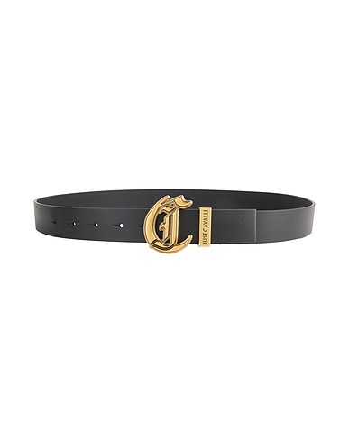 JUST CAVALLI Belts Black Calfskin