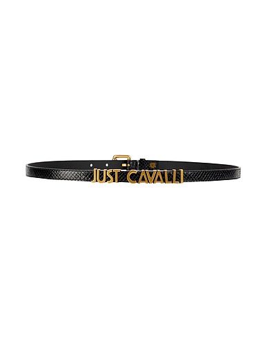 JUST CAVALLI Belts Black Polyurethane
