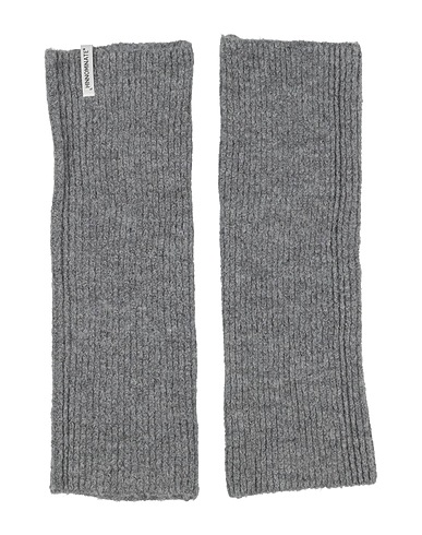 HINNOMINATE Gloves Grey 60% Acrylic, 14% Polyamide, 10% Polyester, 8% Viscose, 8% Wool