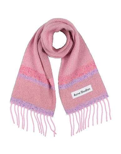 ACNE STUDIOS Scarves and foulards Pink 50% Alpaca wool, 20% Nylon, 14% Mohair wool, 14% Wool, 2% Silk