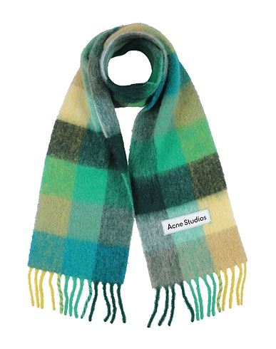 ACNE STUDIOS Scarves and foulards Green 33% Alpaca wool, 25% Wool, 22% Nylon, 20% Mohair wool