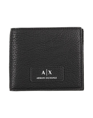 ARMANI EXCHANGE Wallet Black Textile fibres