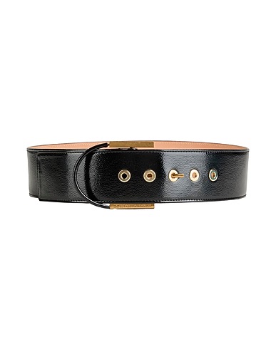 ELISABETTA FRANCHI High-waist belt Black Textile fibres