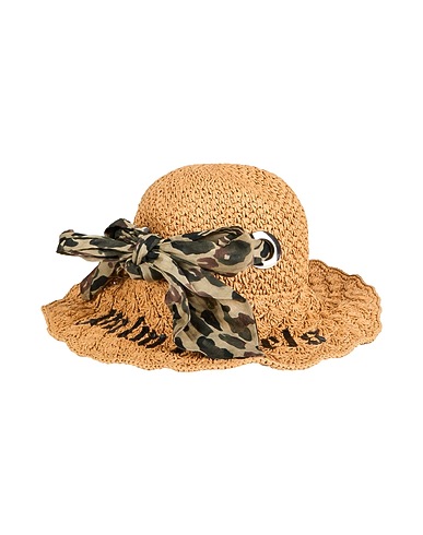 PALM ANGELS Hat Beige Textile fibres