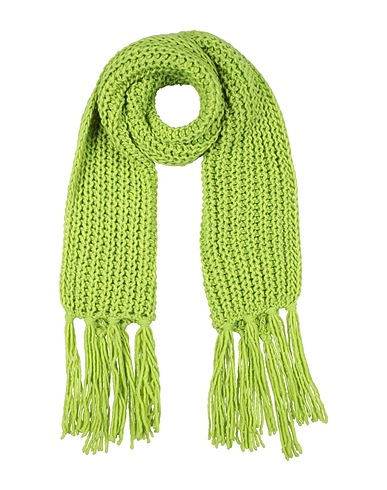 CROCHÈ Scarves and foulards Light green 70% Acrylic, 30% Wool
