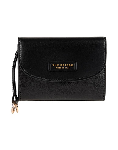 THE BRIDGE Wallet Black Cow leather
