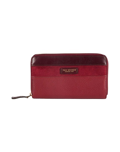 THE BRIDGE Wallet Burgundy Leather