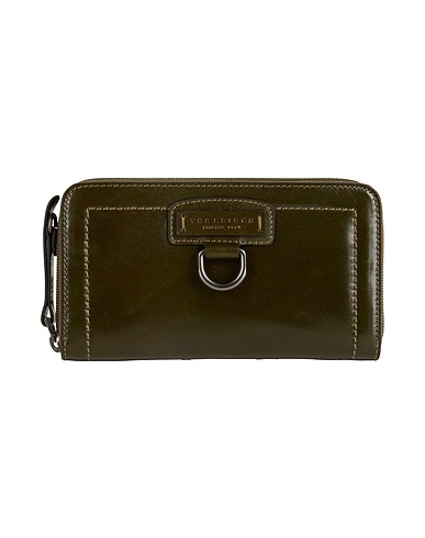 THE BRIDGE Wallet Military green Leather