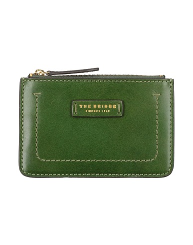 THE BRIDGE Small Leather Goods Military green Cow leather