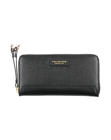 THE BRIDGE Wallet Black Cow leather