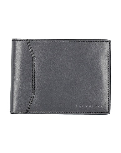 THE BRIDGE Wallet Grey Cow leather