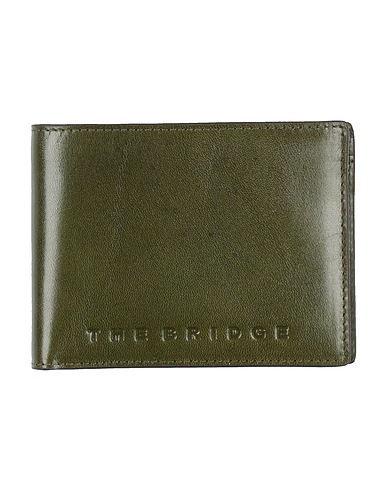 THE BRIDGE Wallet Military green Cow leather