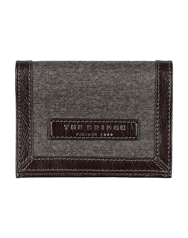 THE BRIDGE Wallet Grey Leather