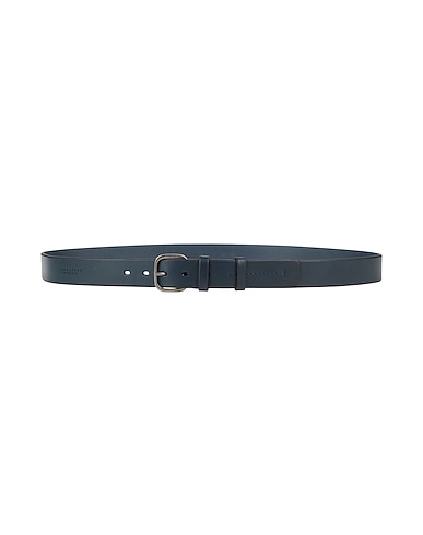 THE BRIDGE Leather belt Midnight blue Leather