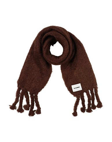 JIL SANDER Scarves and foulards Brown 73% Mohair wool, 24% Wool, 3% Polyamide