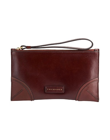 THE BRIDGE Pouch Chocolate brown Cow leather