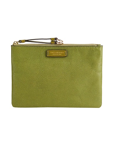 THE BRIDGE Pouch Military green Cow leather