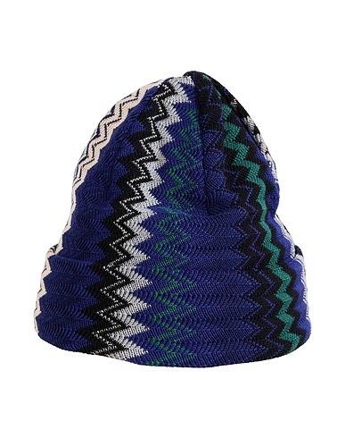 MISSONI Hat Blue 50% Wool, 50% Acrylic
