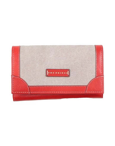 THE BRIDGE Wallet Red Cotton, Cow leather