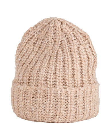 LANEUS Hat Beige 37% Polyester, 28% Alpaca wool, 22% Polyamide, 13% Virgin Wool
