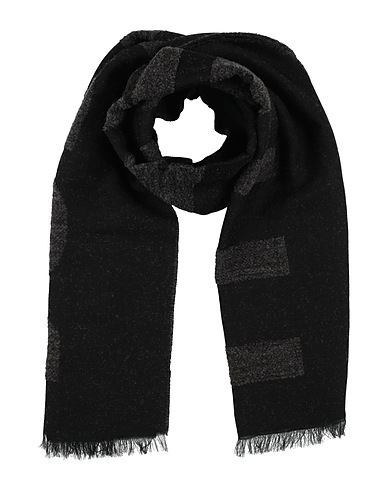 JUST CAVALLI Scarves and foulards Black 36% Acrylic, 24% Viscose, 17% Wool, 16% Modal, 7% Polyamide
