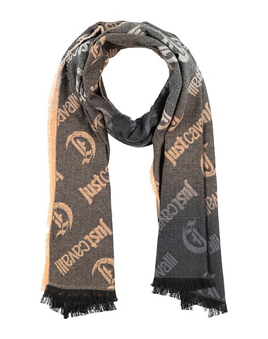 JUST CAVALLI Scarves and foulards Black 70% Polyester, 30% Viscose