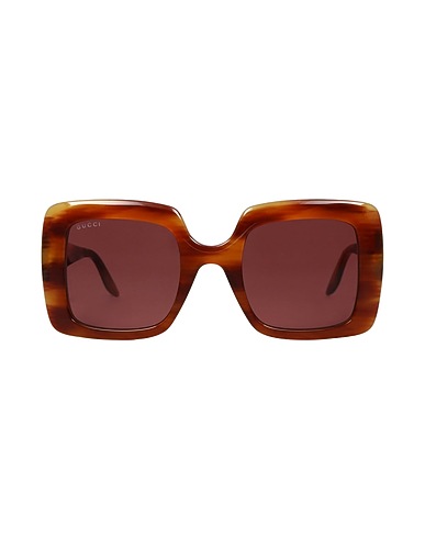 GUCCI Sunglasses Brown Plastic