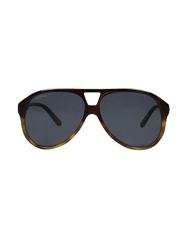 GUCCI Sunglasses Dark brown Plastic