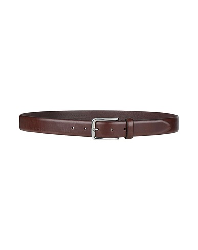 THE BRIDGE Leather belt Dark brown Leather