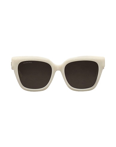 BALENCIAGA Sunglasses White Plastic