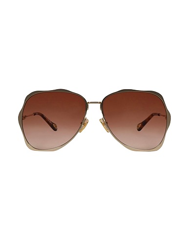 CHLOÉ Sunglasses Gold Metal