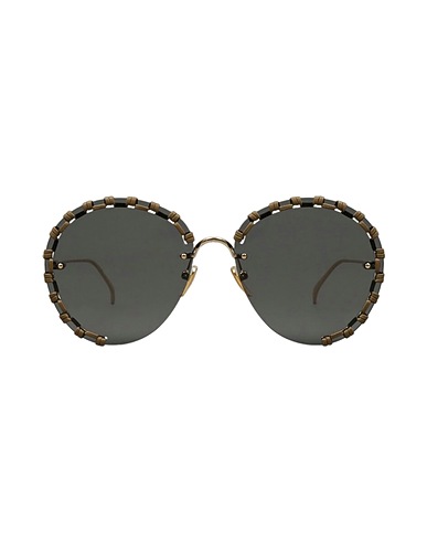 CHLOÉ Sunglasses Metal, Leather