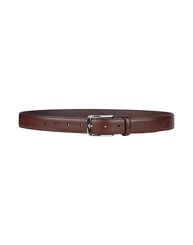 THE BRIDGE Leather belt Dark brown Leather