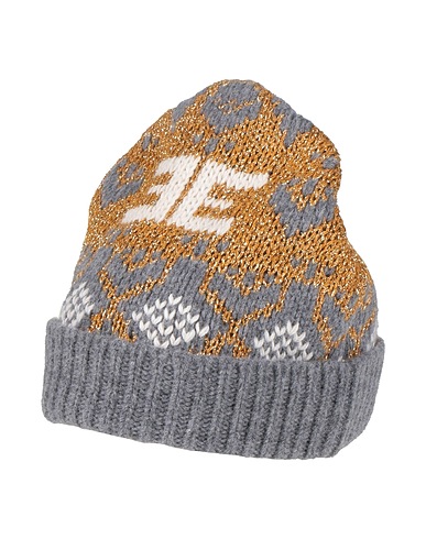 ERMANNO FIRENZE Hat Grey 70% Wool, 20% Metallic Polyester, 5% Acrylic, 5% Polyester