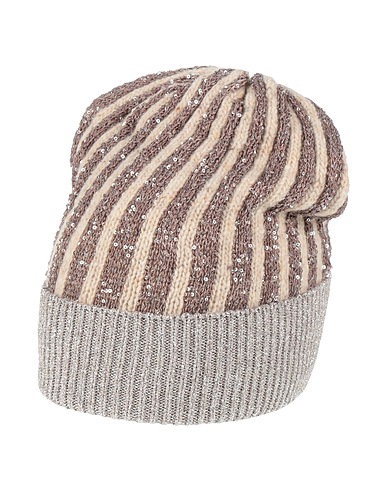 PINKO Hat Beige 40% Virgin Wool, 36% Polyamide, 24% Polyester, Viscose