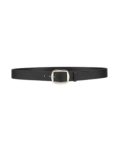 DOLCE&GABBANA Leather belt Black 100% Calfskin