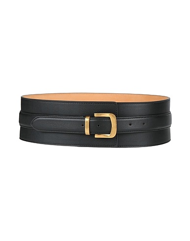 AGNONA High-waist belt Black Leather