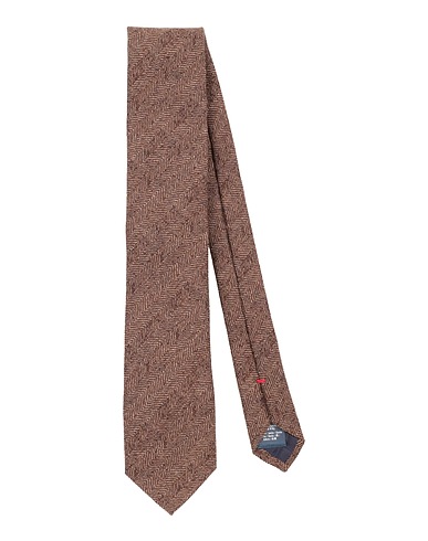 HACKETT Ties and bow ties Brown 90% Virgin Wool, 10% Silk