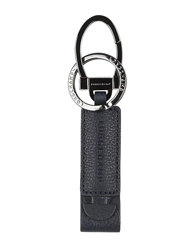 LONGCHAMP Porte-clés Bleu marine Cuir, Métal