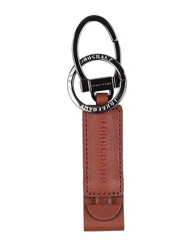 LONGCHAMP Portachiavi Marrone Pelle, Metallo