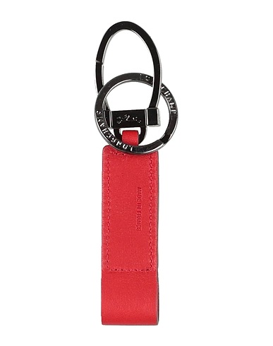 LONGCHAMP Portachiavi Rosso Pelle, Metallo