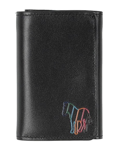 PS PAUL SMITH Wallet Black 100% Cow leather