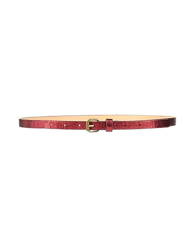 SCOTCH & SODA Fabric belt Burgundy 100% Polyurethane
