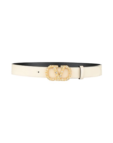 VALENTINO GARAVANI Cintura Regular Panna Pelle