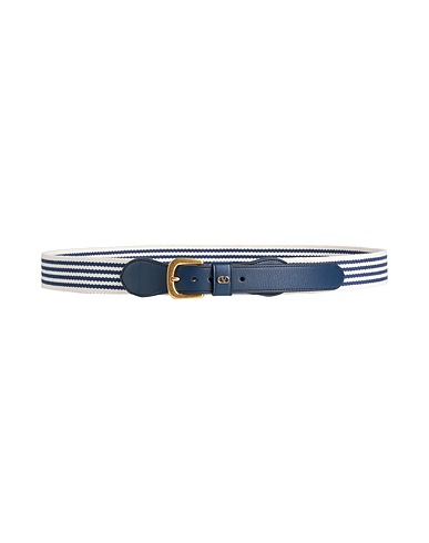 VALENTINO GARAVANI Fabric belt Blue Textile fibres, Leather