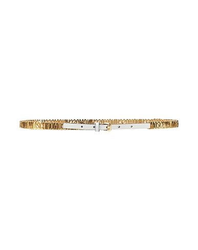 MOSCHINO Thin belt COUTURE Cream Leather
