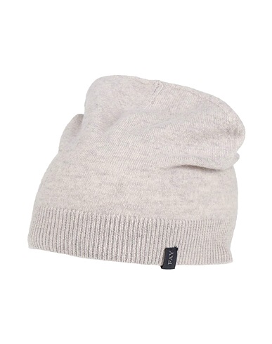 FAY Hat JUNIOR Light grey 90% Wool, 10% Cashmere